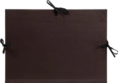 Produktbild von Clairefontaine 4x Zeichenmappe Kraft Gummizug + 3 Klappen 50x70cm Schwarz 38815C