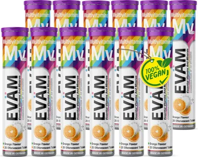 Produktbild von Multivitamin Brausetabletten, Kombination aus 10 Vitaminen 12