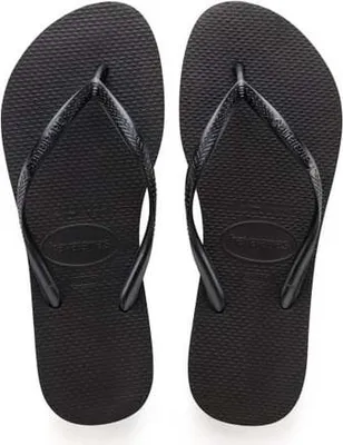 Zdjęcie produktu dla Havaianas Slim, Damski, Dorosły, Japonki, Czarny, Monochromatyczny, 35 - 36