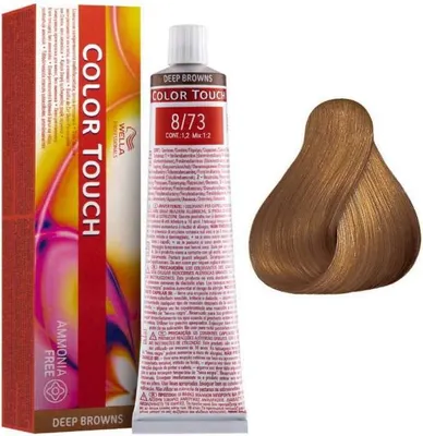 Produktbild von Wella Color Touch Deep Browns, Blond, 8/73, Light Blonde/Brown Gold, Frauen, Alle Haare, Farbspeichernd, Glanz