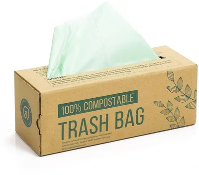 Image de 50 sacs poubelle biodégradables pour les déchets de cuisine compostables