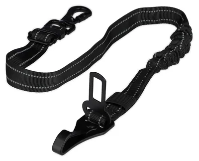 Produktbild von Relaxdays Hundegurt Auto, 60–80 cm, mit Ruckdämpfer, schwarz