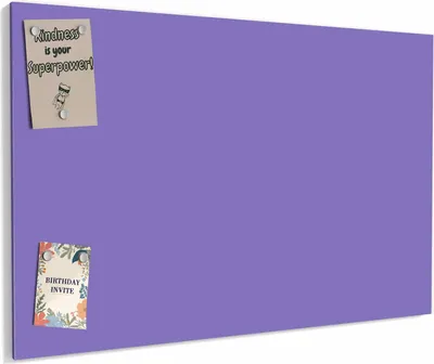 Produktbild von Magnettafel 90x60cm magnetisch & beschreibbar Metall-Board - Violetter Hintergrund I