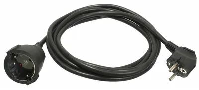 Produktbild von as-Schwabe 60362 PVC-Verlängerung 25m, schwarz, Stecker u. Kupplung