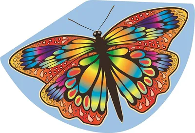 Produktbild von Paul Günther 1104 - Kinderdrachen mit Schmetterling Motiv, Einleinerdrachen aus robuster PE-Folie mit verstellbarer Drachenwaage, für Kinder ab 4 Jahre mit Wickelgriff und Schnur, ca. 92 x 62 cm groß