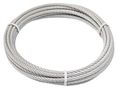 Productafbeelding van Staalkabel 10 m, 6 mm, 7 x 19, PVC, voor buitengebruik