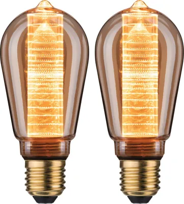 Produktbild von Paulmann Leuchtmittel Bundle 2x LED ST64 Innenkorb Ring