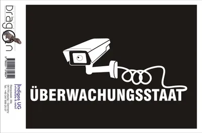 Produktbild von Aufkleber / Autoaufkleber - JDM / Die cut / Auto / OEM - Überwachungsstaat - 200x80mm pink - Heckscheibe / Heckscheibenaufkleber