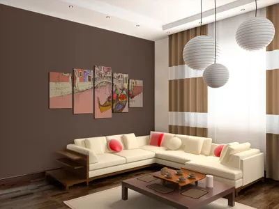 Produktbild von Akustikbild Stadt Venedig 200x100 cm Bilder Akustikschaum Hochleistungsschallabsorber Schallschutz Leinwand 5 tlg Wandbild Raumakustik Schalldämmung 020113-234