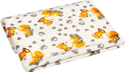 Obrázek produktu pro Dětská deka ELLA - 75x100 cm - Oranžová,Bílá