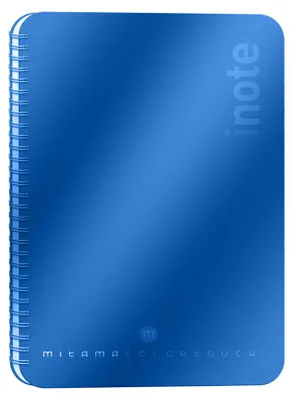 Obrázek produktu pro Spirálový sešit "i-Note", 18,5x24, linkovaný, 90 listů, modrá, MITAMA 62283-90206