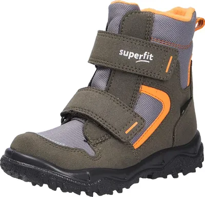 Produktbild von Superfit Gore-Tex Husky1 Klett Kleinkinder Winterstiefel Grün/Orange, 1-000047-7010