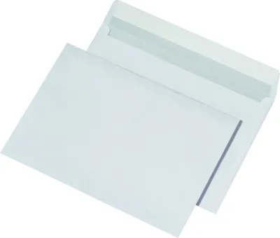 Produktbild von MAILmedia Briefumschläge C5 haftklebend 100 g/qm ohne Fenster weiß 500 Stück