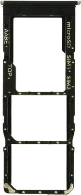 Produktbild von Simkarten Halter für Samsung Galaxy A12 (SM-A125F, SM-A127F), Schwarz