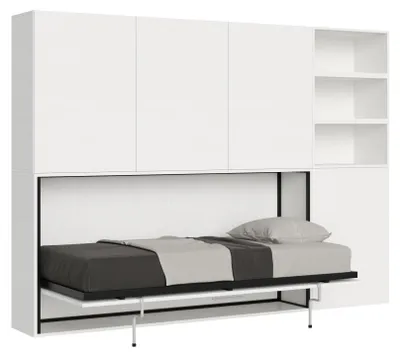 Immagine prodotto di Letto Singolo a Scomparsa Composizione F Kando H194,4 Bianco Frassino