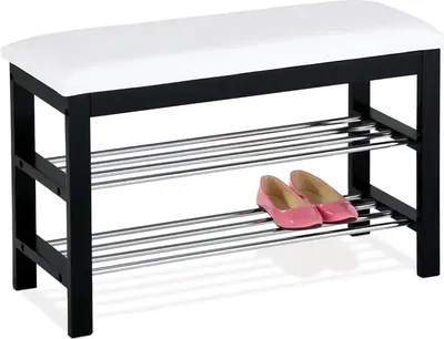 Obrázek produktu pro Autronic Botník 83168-06 WT - bílá/šedá koženka