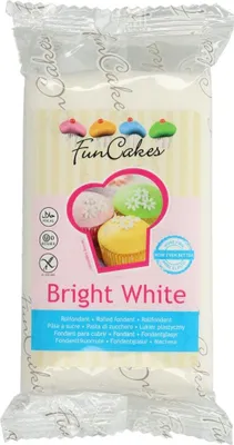 Produktbild von FunCakes Fondant, Zuckerpaste -Bright White- -250g-