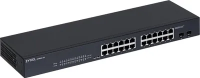 Produktbild von Zyxel GS-1900-24 v2, Managed, L2, Gigabit Ethernet (10/100/1000), Vollduplex, Rack-Einbau, 1U