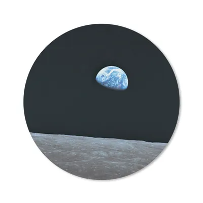 Produktbild von MuchoWow® Mauspad Mousepad Die Erde vom Mond aus 30x30 cm - Mousepads - Maus Mat - Pad - Mausunterlage - Tischunterlage - Schreibtischmatten