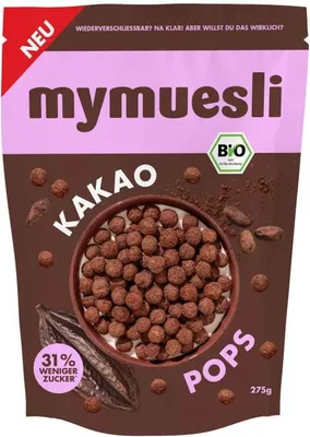 Produktbild von mymuesli Pops Kakao  275g