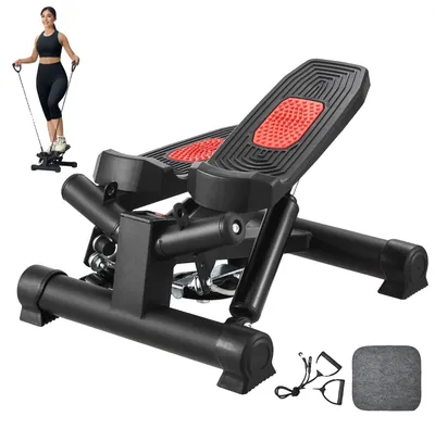 Zdjęcie produktu dla Vevor Mini Stepper Hydrauliczny Fitness Z Taśmami Lcd 150Kg Nośność