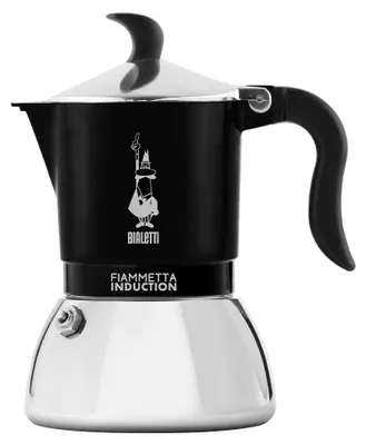 Immagine prodotto di Macchina da caffè Bialetti Fiammetta, per induzione, da 2 tazze (100 ml), compatibile con tutti i piani cottura a induzione
