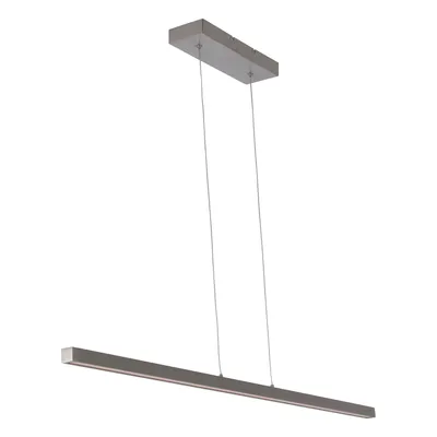 Produktbild von Steinhauer Pendelleuchte Danske 1-flammig Stahl gebürstet 114x11cm