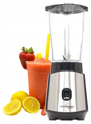 Lehmann Smoofit Standmixer 1200 W mit 1-l-Krug und 2 Tritan-Trinkflaschen