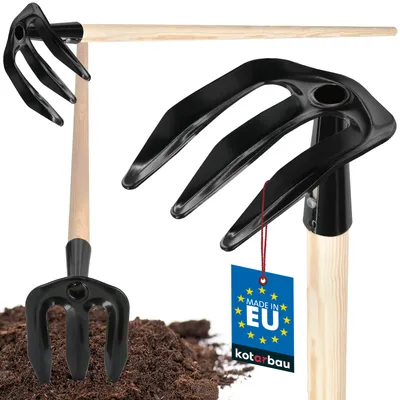 Produktbild von KOTARBAU® Kartoffelhacke Werkzeug zum Ausgraben von Kartoffeln mit Holzstiel
