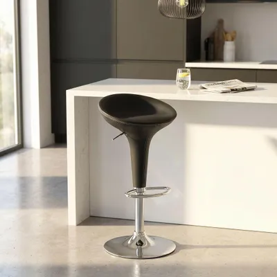 Immagine prodotto di Milani Home - sgabello moderno da bar e sala da pranzo di design moderno industrial - Grigio