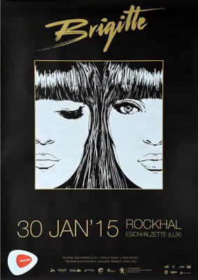 Immagine prodotto di Brigitte - Concerto a Lussemburgo, 2015 - LOCANDINA / POSTER - 60x84 cm