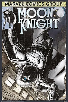 Produktbild von Moon Knight - Poster "Held" PM4046 (91,5 cm x 61 cm) (Schwarz/Grau/Weiß)