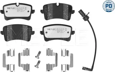 Produktbild von MEYLE 025 252 1417/PD Bremsbeläge Hinten für AUDI A6 Avant (4G5, 4GD, C7) A6 Limousine (4G2, 4GC, C7) A5 Coupe (8T3) A7 Sportback (4GA, 4GF)