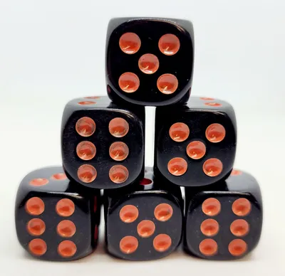 Produktbild von Würfelset D6: Opaque/Orange (12)