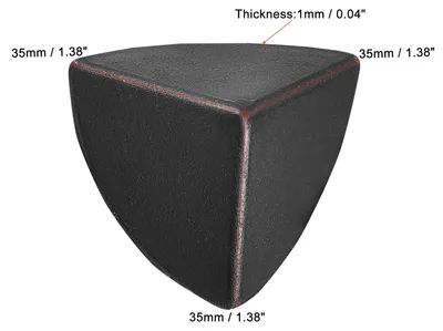 Produktbild von 16 Stš¹ck Eckenschutz PP Kunststoff 1.38" x 1.38" x 1.38" fš¹r Karton Schachteln Verpackung Schwarz
