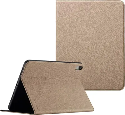 Productafbeelding van Selencia Riva Bookcase voor de Apple iPad 11 (2025) 11 inch A16 / iPad 10 (2022) 10.9 inch - Beige