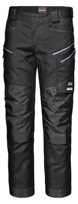 Produktbild von Sir Safety Herren Arbeitshose Stretch Canvas mit 4 Wege Stretch und Kniepolstertaschen, 58, Schwarz
