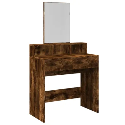 Produktbild von Schminktisch mit Spiegel Räuchereiche 80x41x144,5 cm