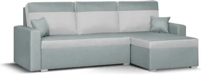 Produktbild von ASTO3 Ecksofa mit Schlaffunktion - Mint/Silber