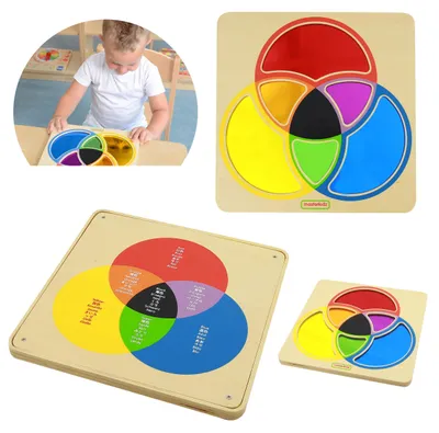 Obrázek produktu pro Masterkidz vzdělávací tabule zrcadlo se učí míchat barvy