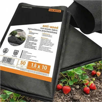 Obrázok produktu pre ČIERNA AGROVLÁKNA PROTI BURINÁM 50 g, 1,6 × 10 m, vo vrecku