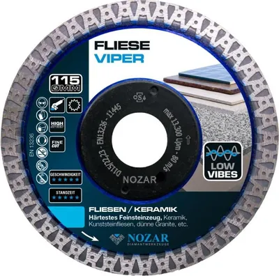 Produktbild von Nozar Viper Diamant-Trennscheibe 115 x 22,33 mm 6700300