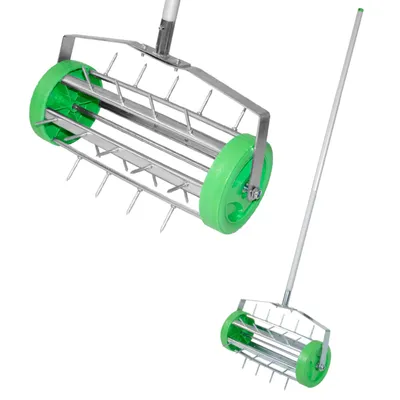 Image de Scarificateur Rouleau scarificateur Aérateur de gazon Aérateur rotatif Manuel Aérateur