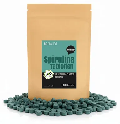 Produktbild von Wohltuer Spirulina Tabletten - 500g