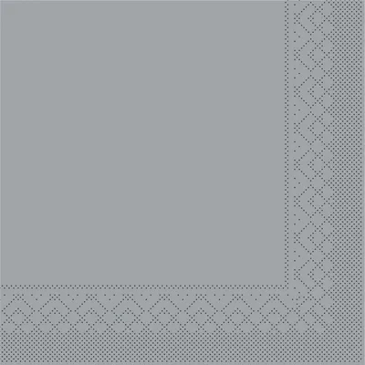 Produktbild von Tissue Cocktail-Serviette Grau, 20 x 20 cm, 300 Stück - Mank