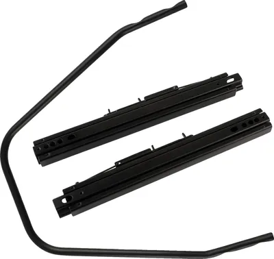 Produktbild von Sitzschlitten, doppelte Verriegelungsmechanismus, breitenverstellbar 27-34,5 cm, Höhe 6 cm, Länge 40 cm, kompatibel mit Schalensitzen