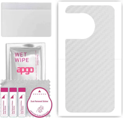 Produktbild von apgo Rückseite Schutzfolie, Skin, kompatibel mit OnePlus 11R 5G Solar Red, Hinten Displayschutzfolie aus Vinylfolie, kratzfest, einfache Montage - Transparenter Kohlenstoff
