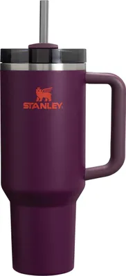 Produktbild von Stanley Quencher H2.0 FlowState Trinkflasche mit Strohhalm 1.18 - Thermobecher Kühlt 11 Stunden - 48 Stunden Eisgekühlt - Spülmaschinenfest - Thermosflasche BPA Frei - Kaffeebecher To Go - Plum
