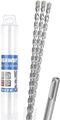 Produktbild von Boor Set mit Metall- und Steinbohrern, 210 mm lang, vier Schneidkanten - für Beton, Stein und Mauerwerk
