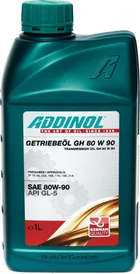 Produktbild von ADDINOL GH 80 W 90, Getriebeöl, (SAE-Klasse 90) teilsynthetisch, 1 L Dose